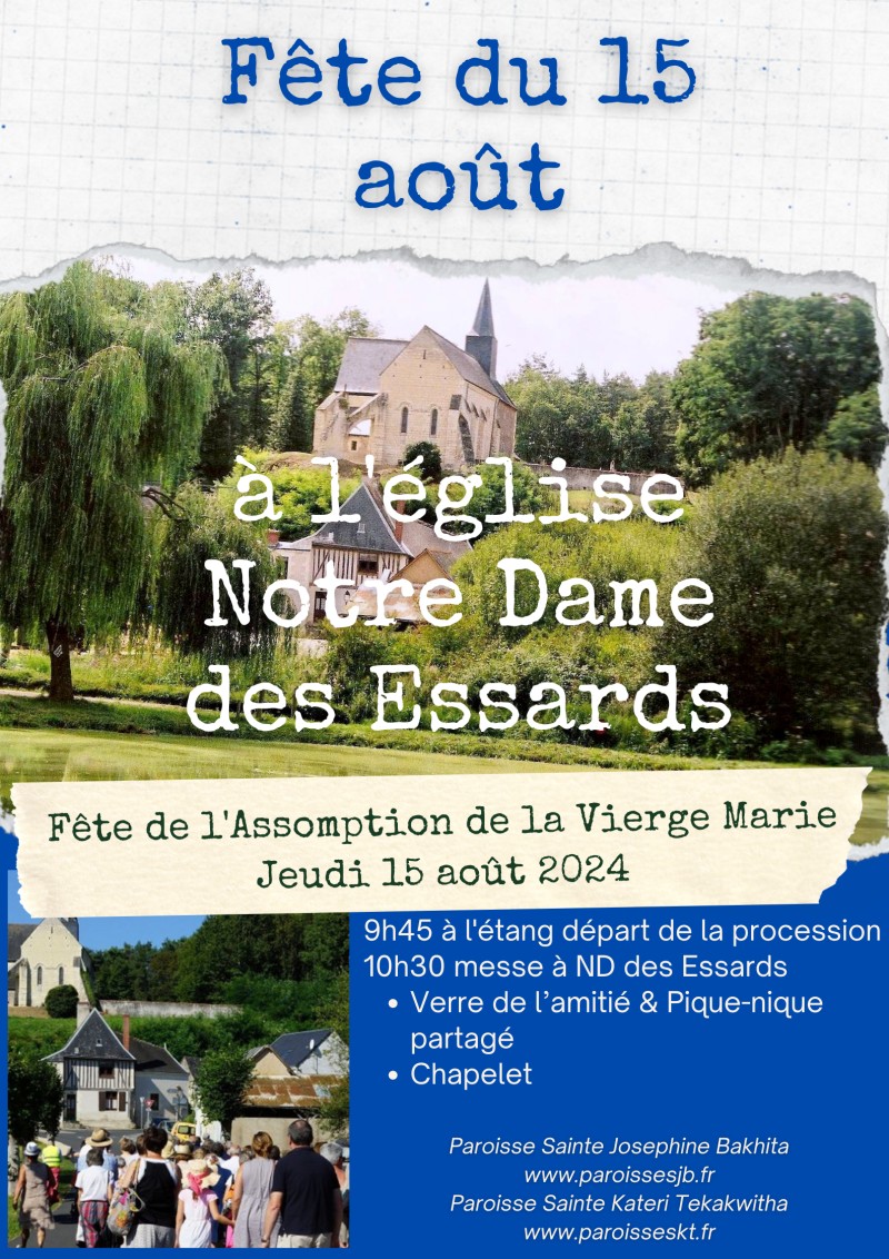 Fête du 15 août 2024 à l'Eglise Notre Dame des Essards