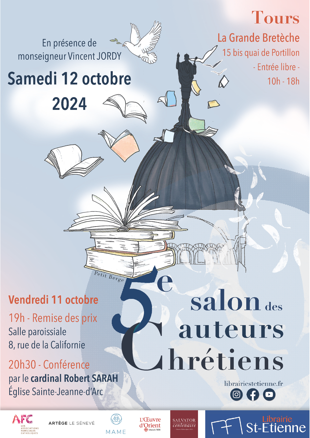 Le 5e Salon des auteurs chrétiens se tiendra le samedi 12 octobre 2024