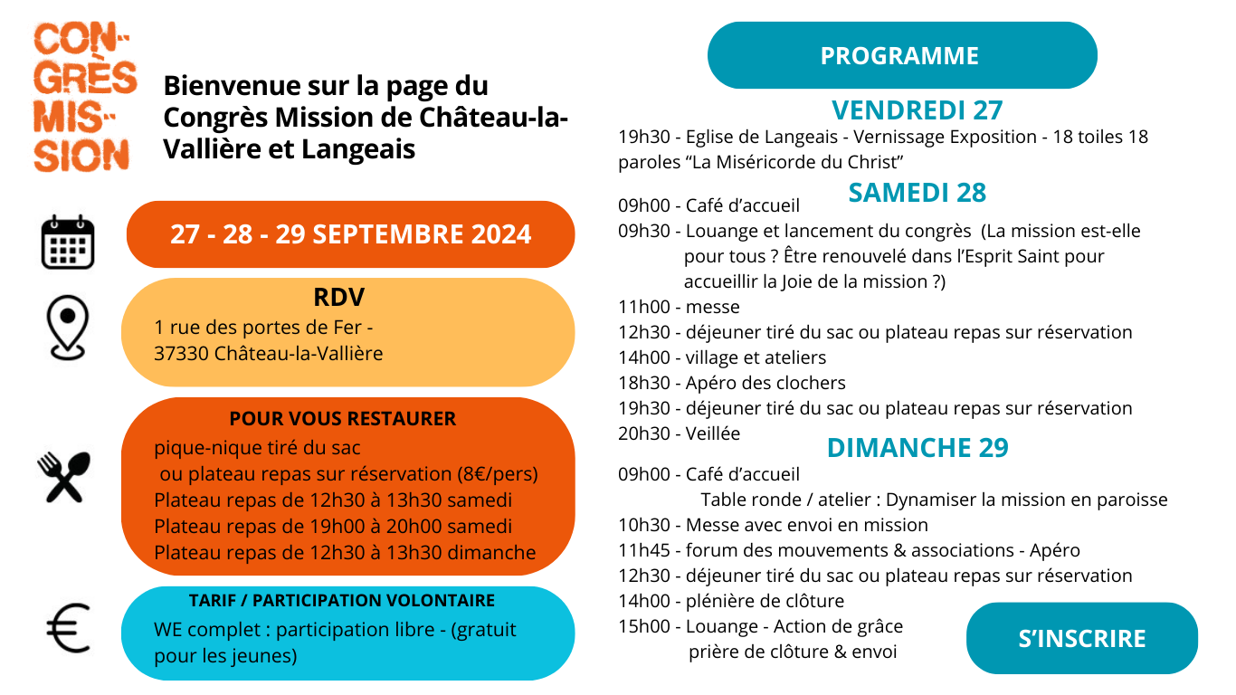 Congrès Mission 2024 - Château-la-Vallière - Langeais